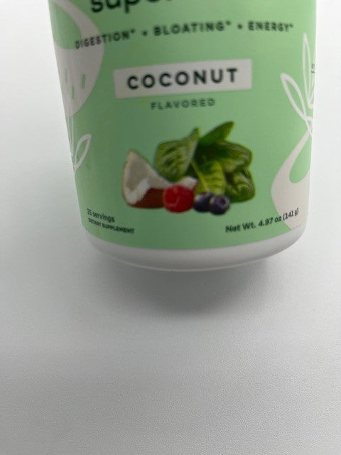Bloom Greens and Superfoods Vitamin Powder Coconut Flavor 4.97oz, 25 Ser.,2/2026