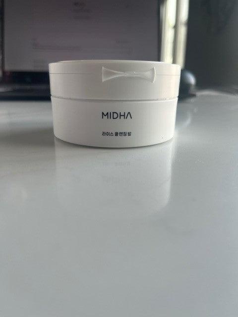 MIDHA Purple Rice  Mild & Soft Cleaning Balm To Oil Face Skin Vegan Exp 6/27