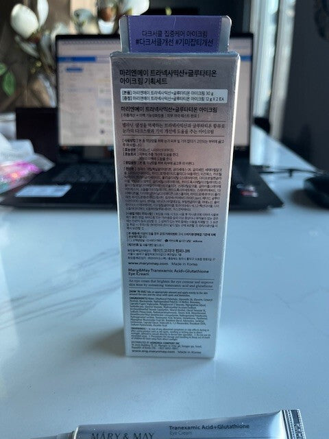Mary & May Tranexamic, Glutathione 3pc. Eye Cream Special Set (30g/1pc +12g) NIB