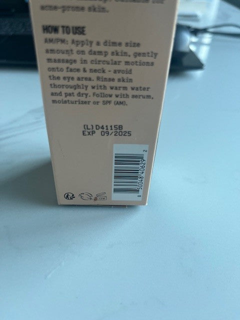 PEACE OUT ACNE GEL CLEANSER NEW DAILY ACNE CLARIFYING 4 oz 09/25 NIB SEALED