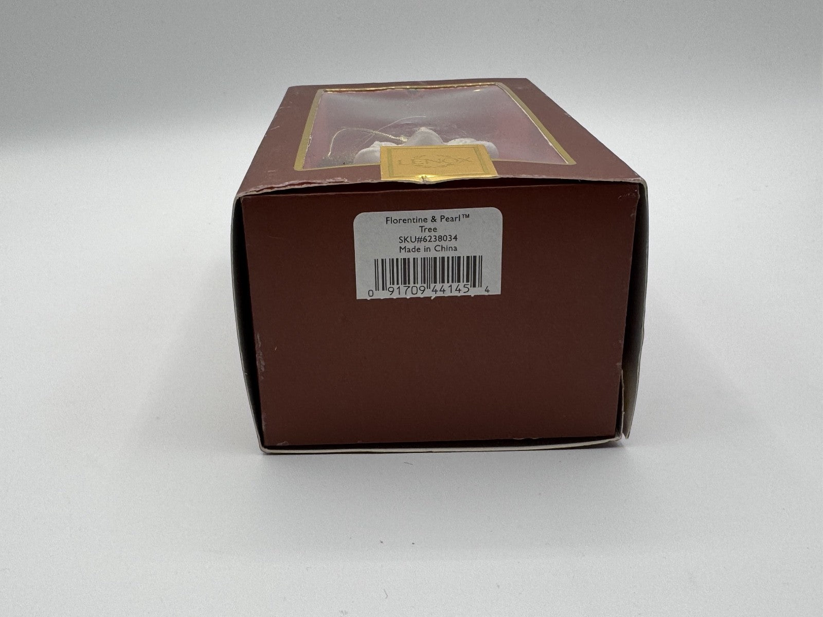 Lenox Christmas Tree Ornament Florentine & Pearl, Fillable with Aroma Scent, NIB