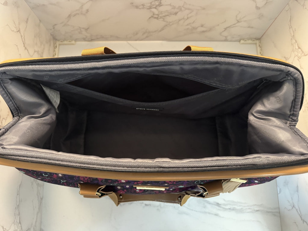 Steve Madden Global Wire Frame Satchel - Deep Purple, Pre-owned, Great Condition