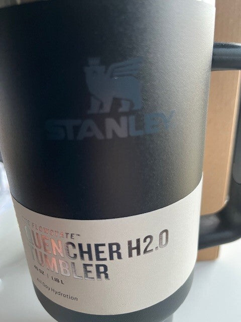 Stanley Black Chrome 40 Oz Quencher Tumbler H2.0 Flow State 40 oz, New