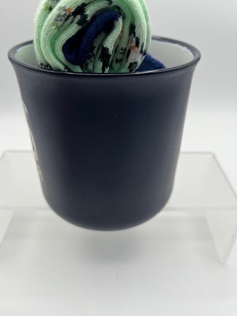 Eccolo Father's Day Mug w/ Golf Themed Socks, Coffee Mug, Sock Sz. 10-13, NEW