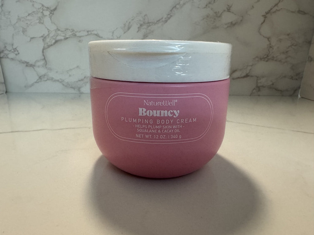 NatureWell Bouncy Plumping Body Cream 12oz Jar Helps PLUMP Skin Cacay Oil SEALED