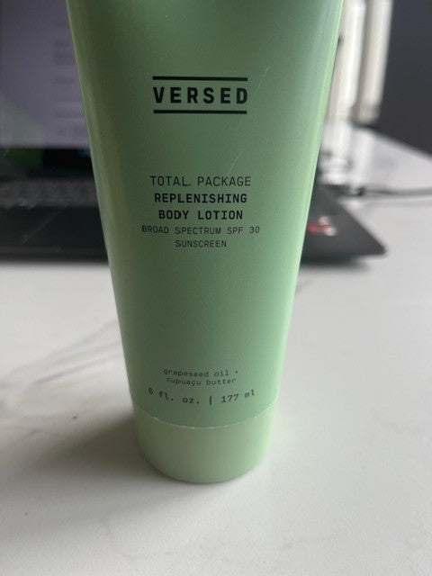 Versed Total Package Replenishing Body Lotion Mineral SPF 30 Non-Greasy 10/25