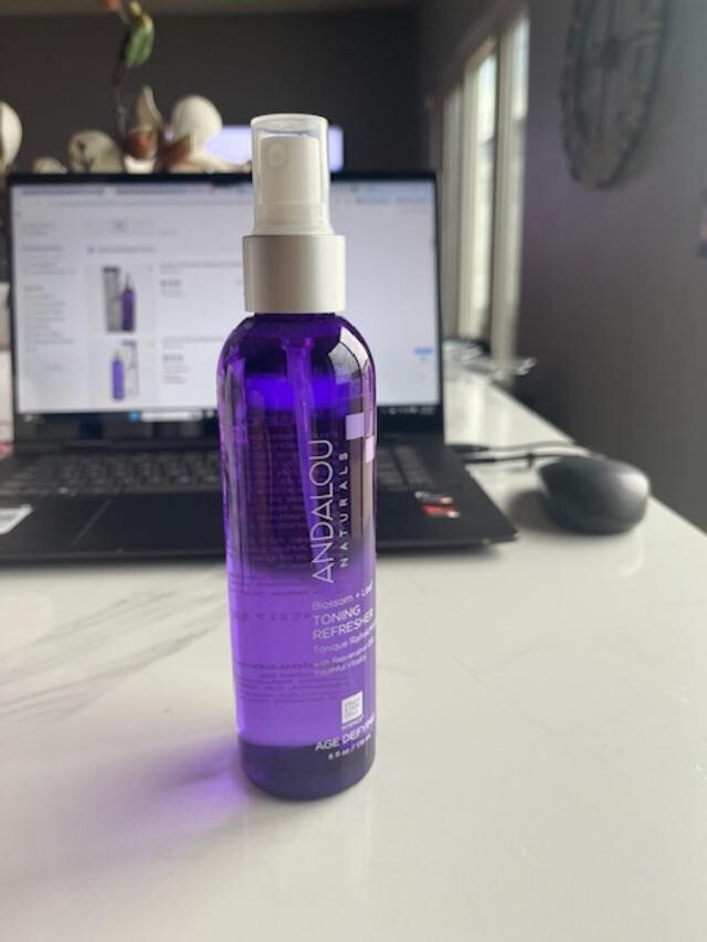 Andalou 99% Natural Age Defying Facial Toning Refresher Spray Blossom &Leaf 6oz
