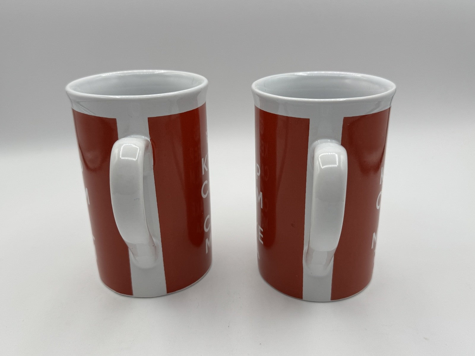 2pc.-Keep Calm and Make Tea & Call Mom by Bay Island 5" , 12 oz Tea Cup, NEW