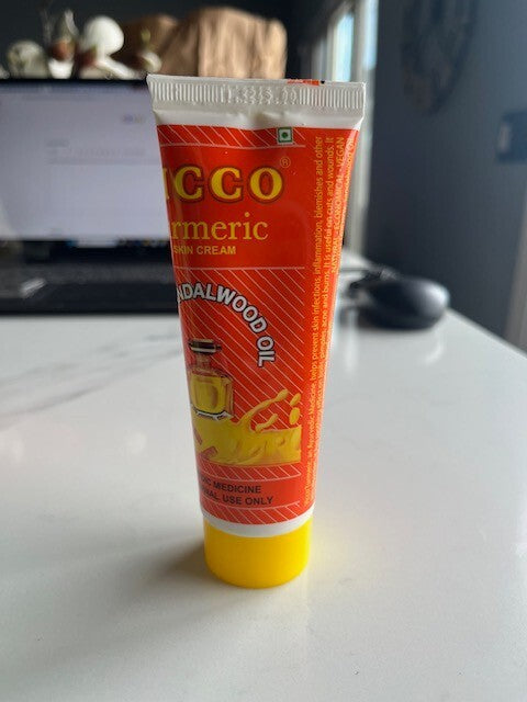 Vicco Turmeric Vanishing Skin Cream with Sandalwood Oil 60gm 04/25, US SHIPPING