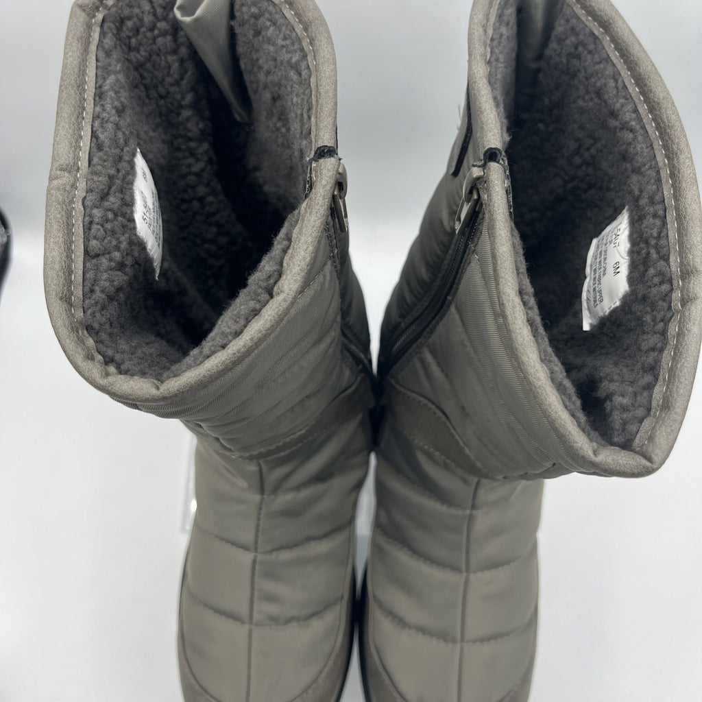 Bella Vita Women's Nylon Aspen Flat Winter Boot, Grey, Waterproof 11 Wide NIB
