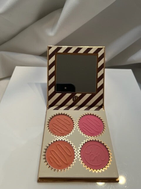 BH Cosmetics Vanilla Peach Truffle Blush Palette with Bonus Brush NIB, Free Ship