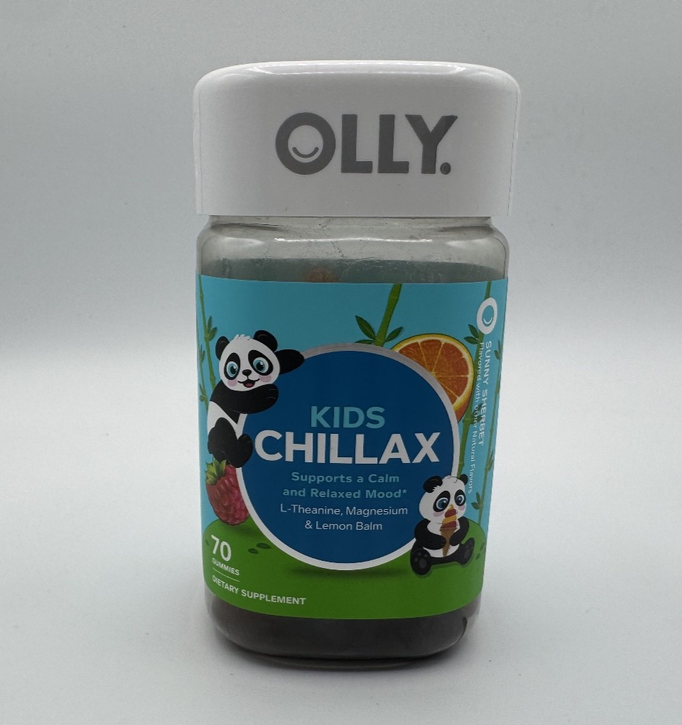 Olly Kids Chillax Gummy Sunny Sherbert Relax Natural Flavor 70 Count 09/2026 New