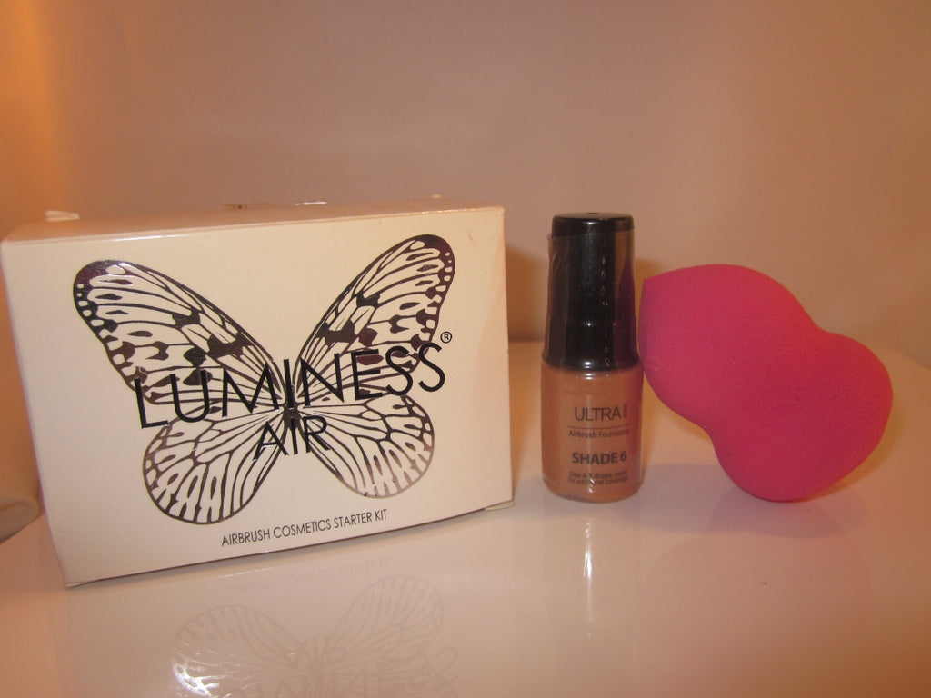 New Luminess Air/Stream Airbrush Makeup Ultra Shade 6 Foundation & Bonus Sponge