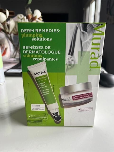Murad Derm Remedies Plumping Solutions Wrinkle + Hydro 2 FULL SIZE. NIB SEALED