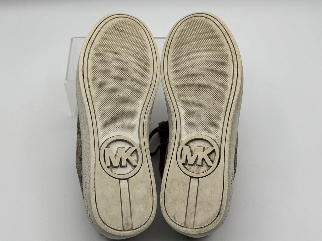 Michael Kors Signature Women's Keaton Lace Up Shoe Tan/Brown Size 6M, Pre-owned