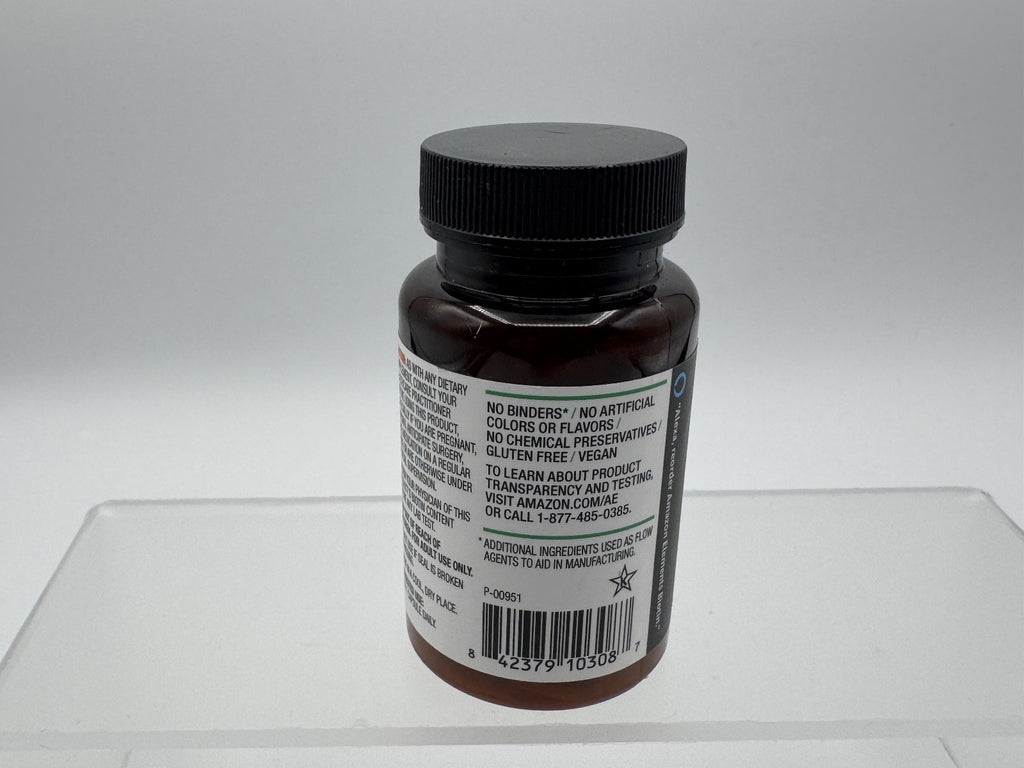 Amazon Elements Vegan Biotin 5000 mcg for Hair, Skin, Nails, 130ct, Sealed New