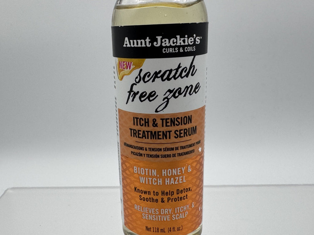 Aunt Jackie's Curls & Coils Scratch Free Zone Itch & Tension Treatment, NEW