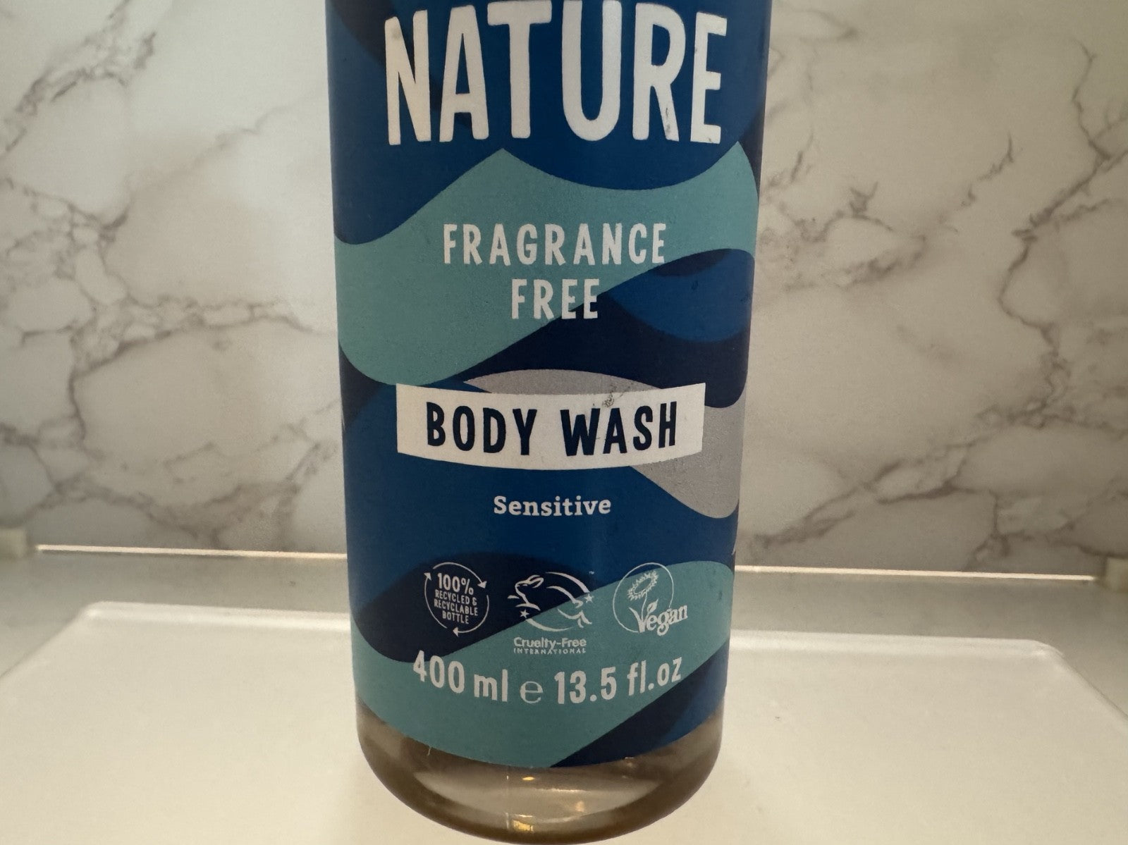 FAITH IN NATURE Body Wash Fragrance Free, Sensitive, 13.5 fl oz, Damaged Cap