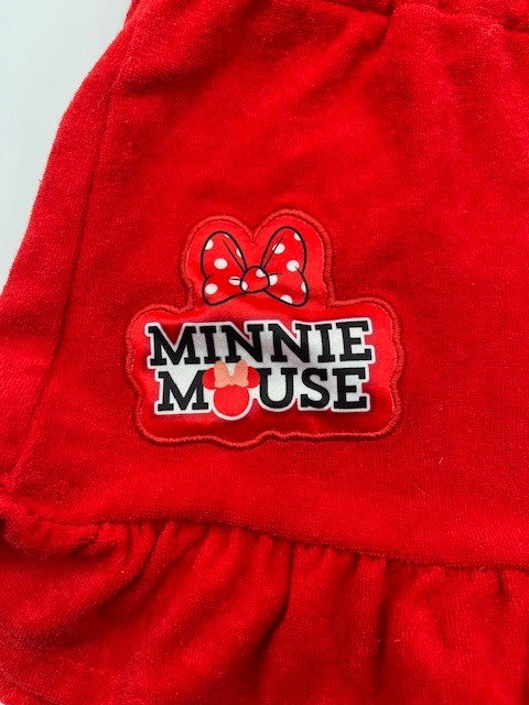 DISNEY JUNIOR Minnie Mouse One Piece Cover Up Pool Terry Cloth 3T, Pre-owned