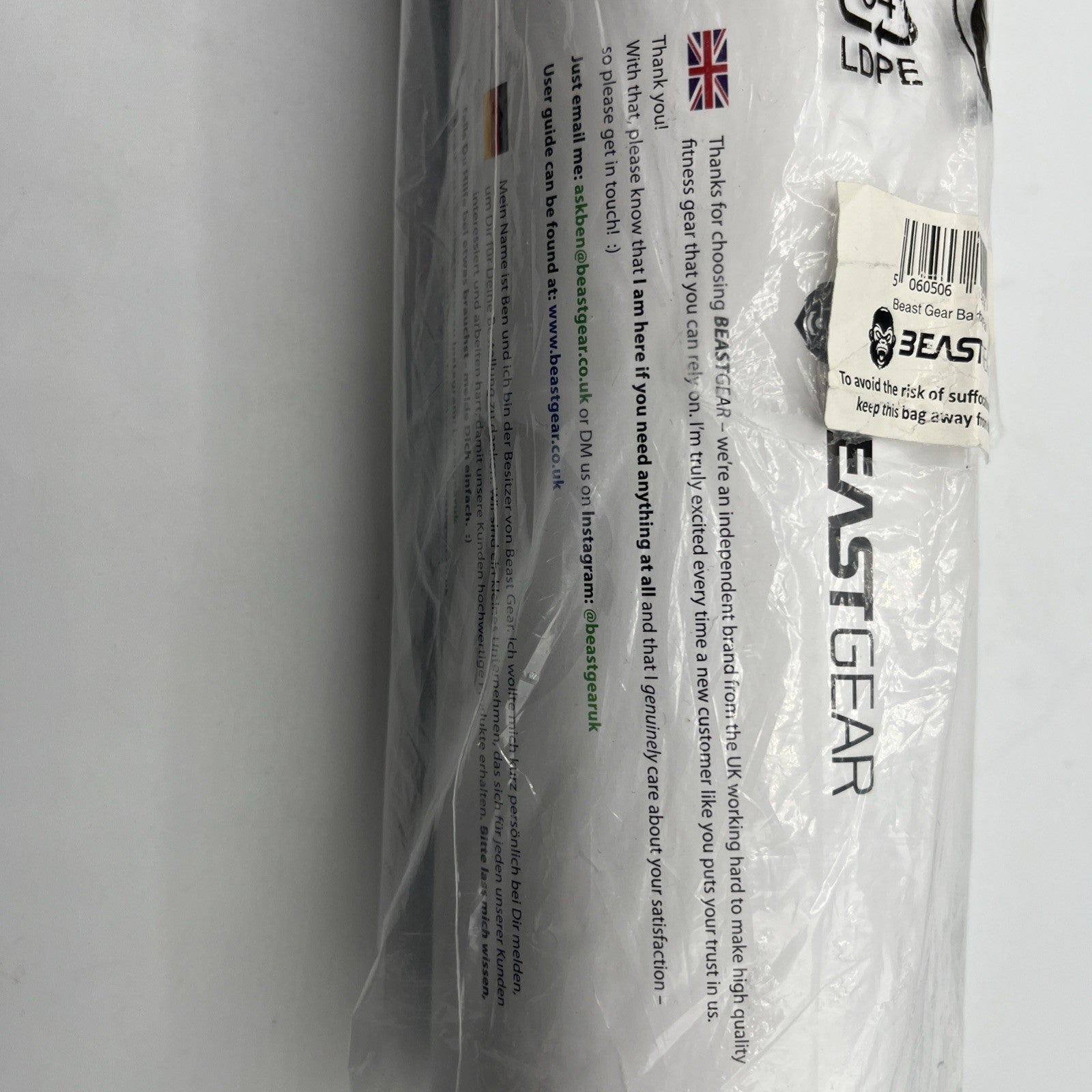 Bagged Beast Gear Barbell Pad Heavy Duty, Weightlifting Foam Support Pad, New