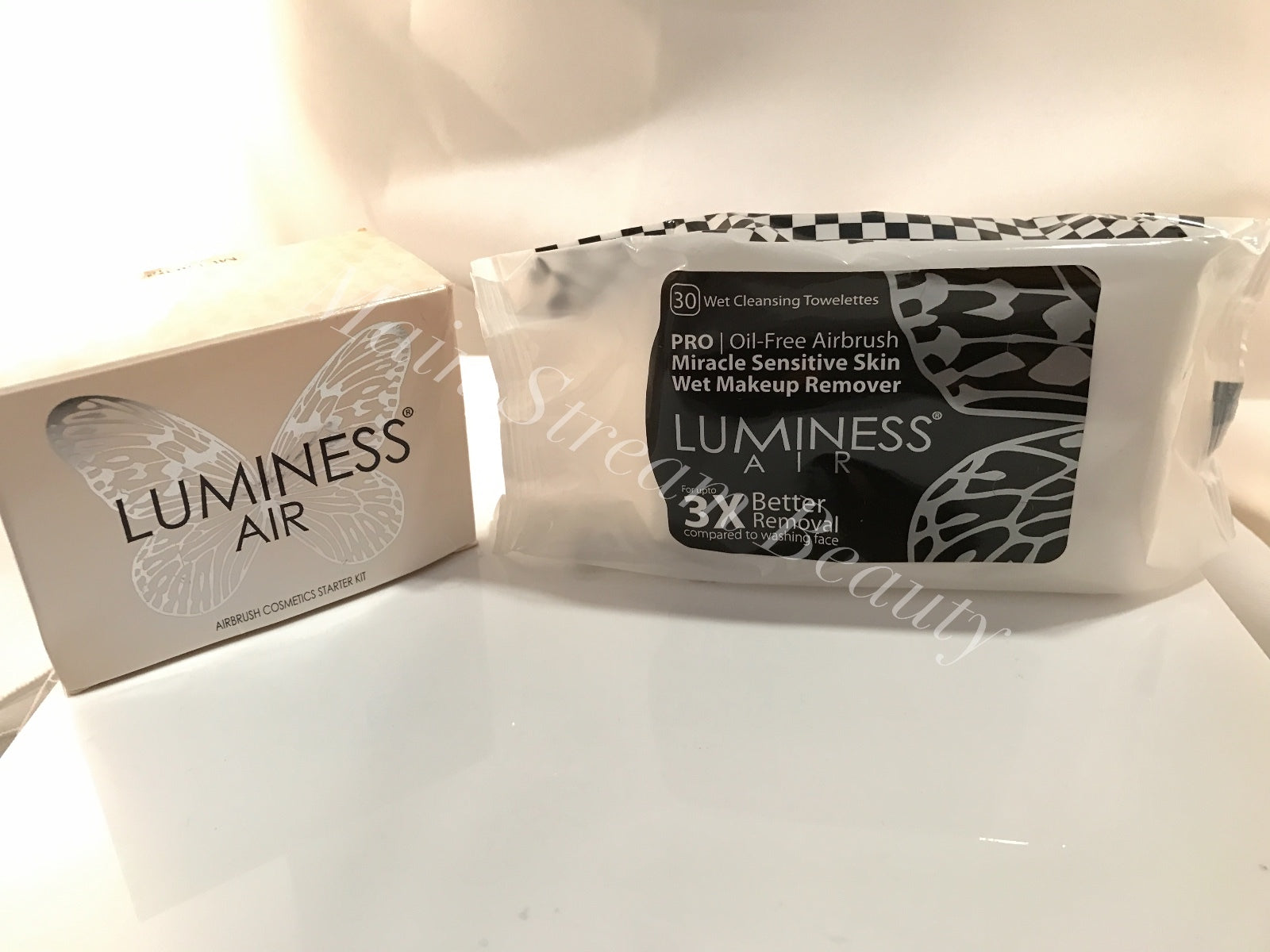 New Luminess Air Face Cleanser/Makeup Remover Oil-Free Wipes, Free Ship