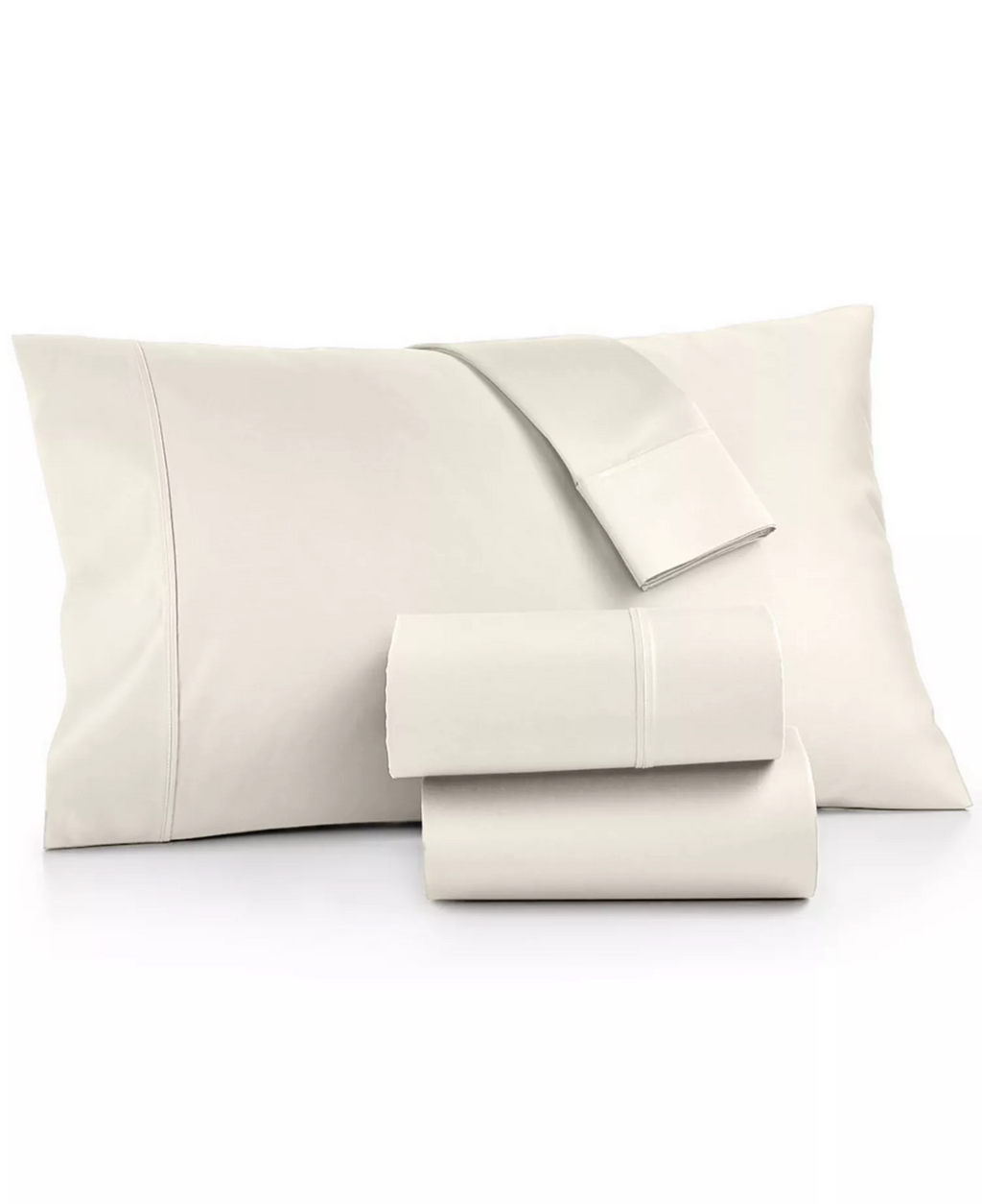 Bergen House Full Sheet Set 1000TC Egyptian Cotton Sateen Ivory Luxury Brand New