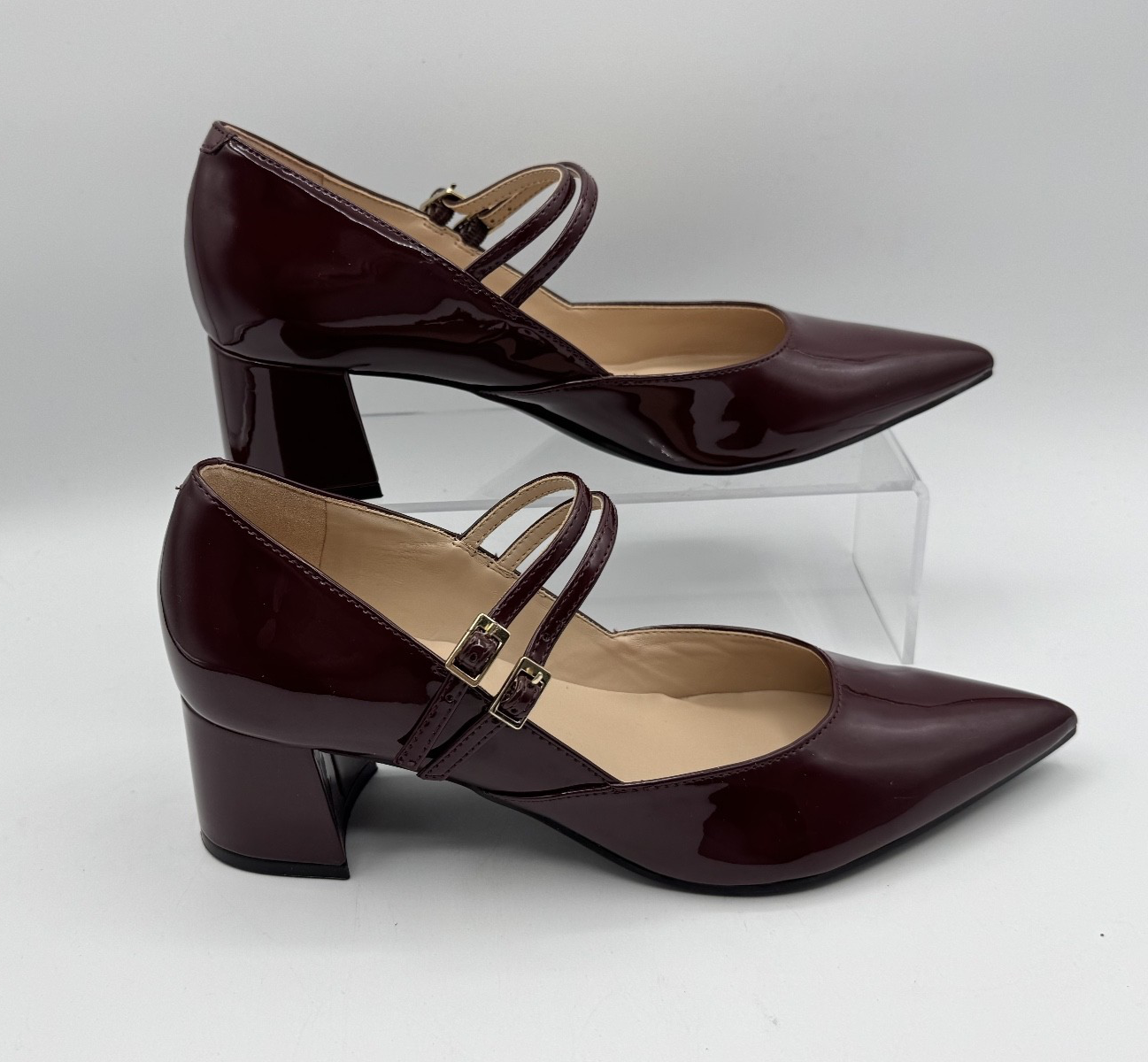 Bandolino Mary J Smith Dark Red, Size 7M Women's Pumps w/Block Heel NIB-006