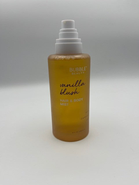Bubble Beauty Vanilla Blush Body Hair & Body Mist Cappuccino Cedar Vanilla 8 OZ