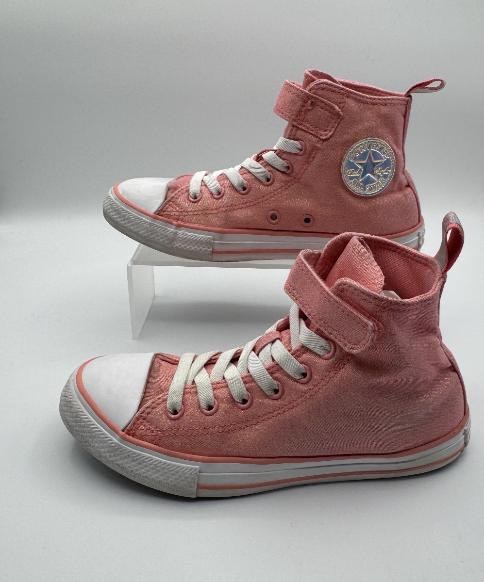 Converse Chuck Taylor All Star 1v High Top Pink Girls Size 3, Sneakers Pre-owned