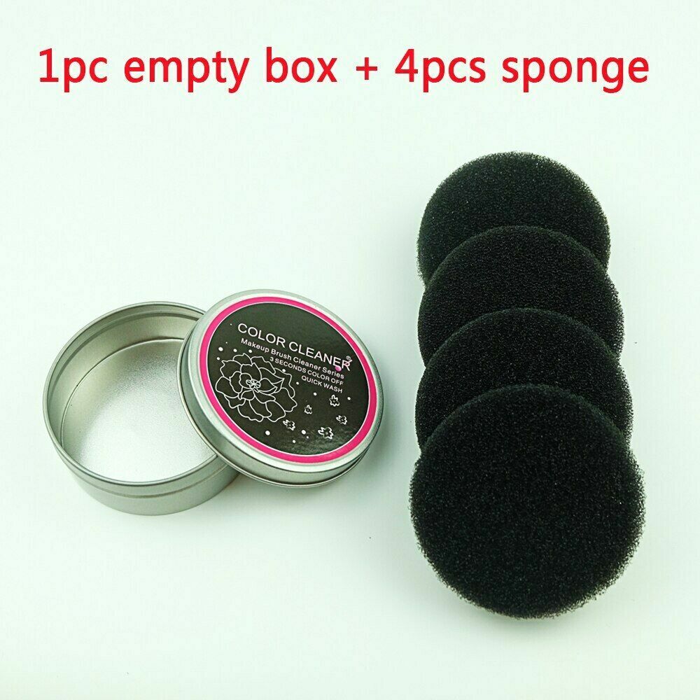 Dry/Wet Brush Cleaner Makeup Brush Cleaner, Color Switch Aluminum tin w/4 refill