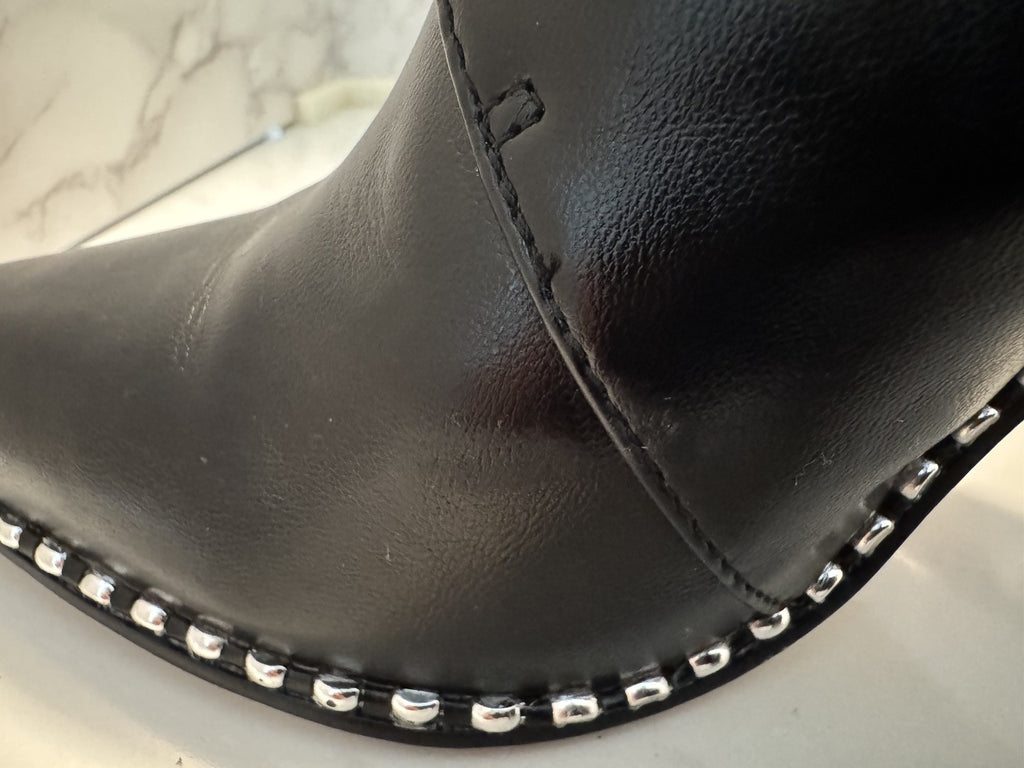 Bcbgeneration Haxah Pointed Toe Ankle 3 Inch Heel Boot, Size 8.5 Black, Pre-own