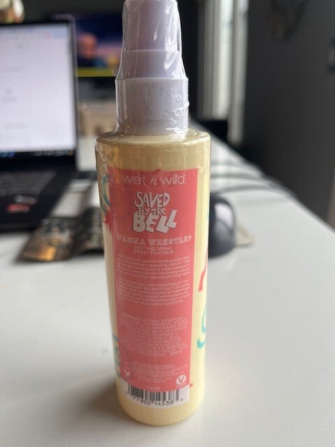 WET N WILD Saved By the Bell Setting Spray 3.4 oz. 100ml./ WANNA WRESTLE, No Cap
