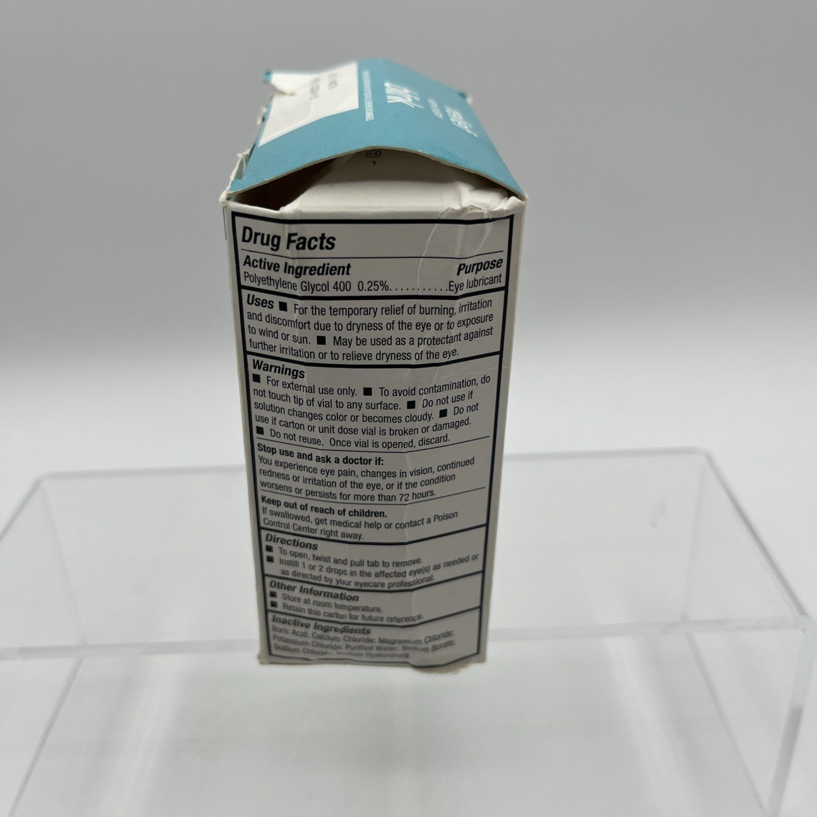 Bausch + Lomb Blink Tears Dry Eye Lubricating Eye Drop Mild-Moderate 25 Vial NIB