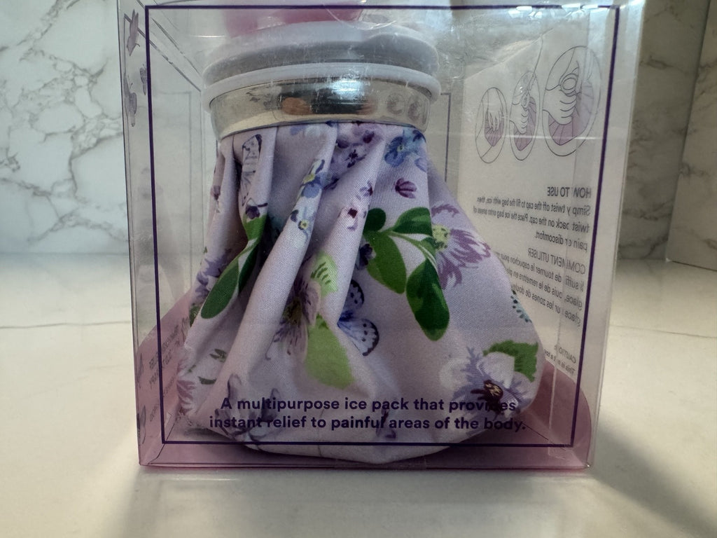 Lindo Small Ice Bag Temporary Relief for Cold Therapy, Purple, Body Aches NIB