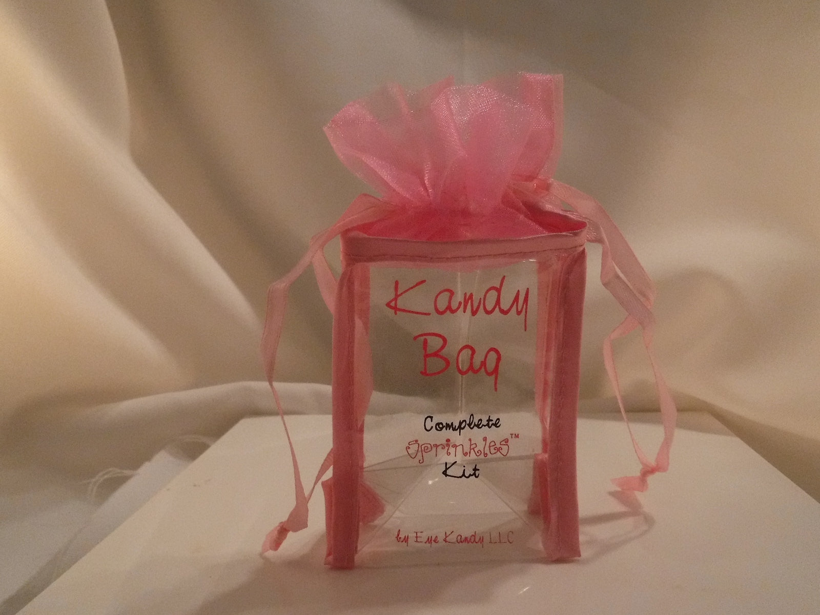 Eye Kandy Liquid Sugar for Glitter & Minerals Sprinkles W/Pink Brush #2 & Bag
