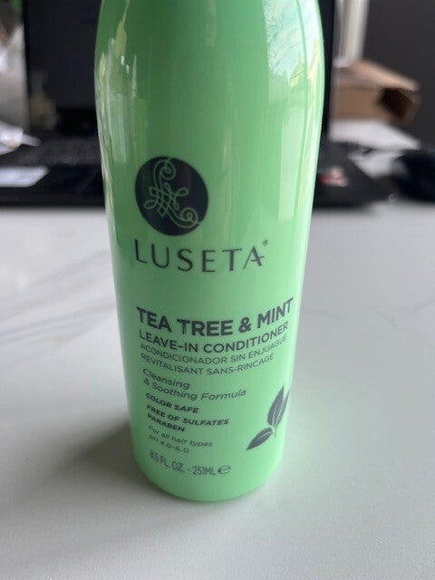 NEW Luseta Tea Tree & Mint Leave In Conditioner Spray 8.5oz No Sulfate Phosphate
