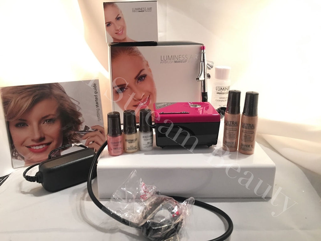 Luminess Air Airbrush Makeup Legend Pink System&Pink Tip No Drip Stylus 5pc Med