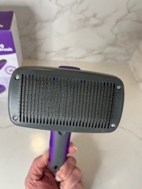 Hertzko Brush, Dog Brush for Shedding, Cat & Dog Grooming Self Clean Release NIB