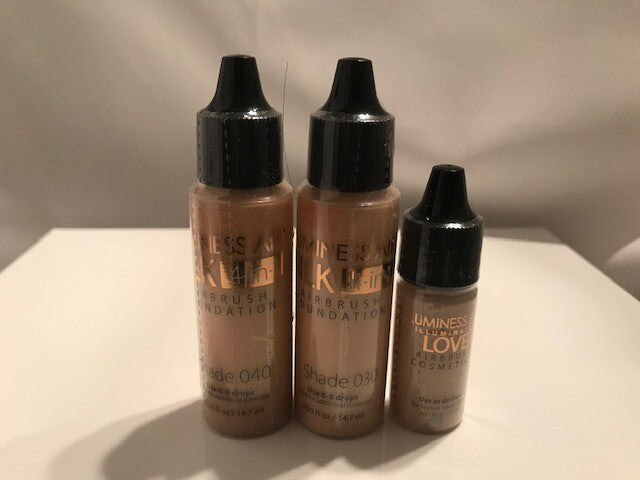 Luminess Air Airbrush ICON PRO 2 speed Makeup System No drip Stylus 3pc Med +Cap