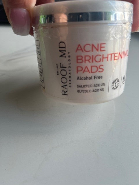 RAOOF MD Acne Brightening Detox Pads Complexion Perfecting-60 ct. Alcohol Free