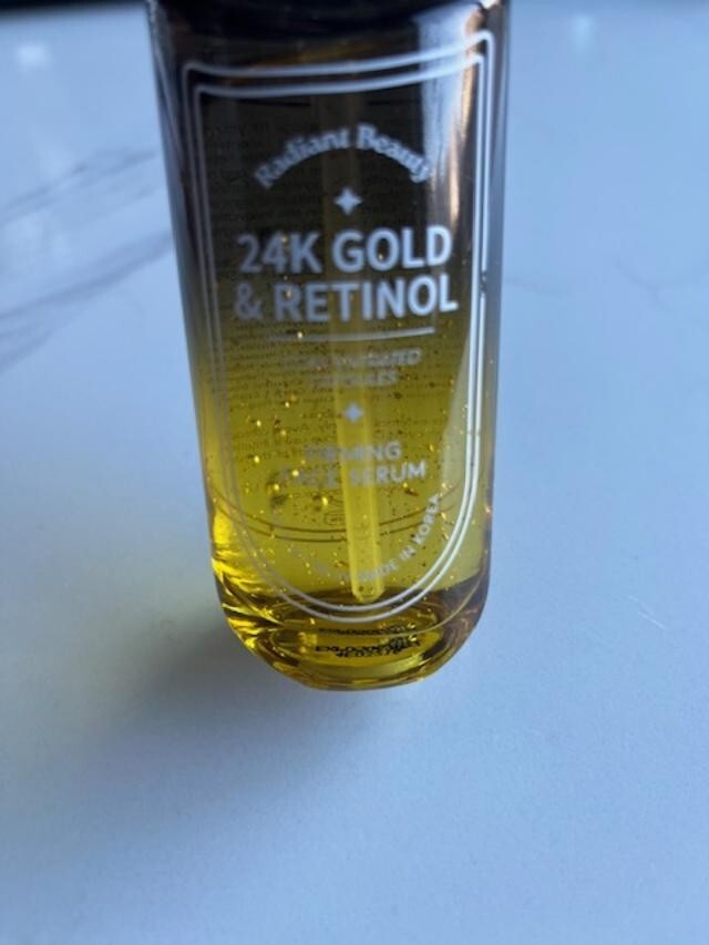 Radiant Beauty 24K GOLD & RETINOL Firming Facial Serum Moisturizing Aging NO CAP