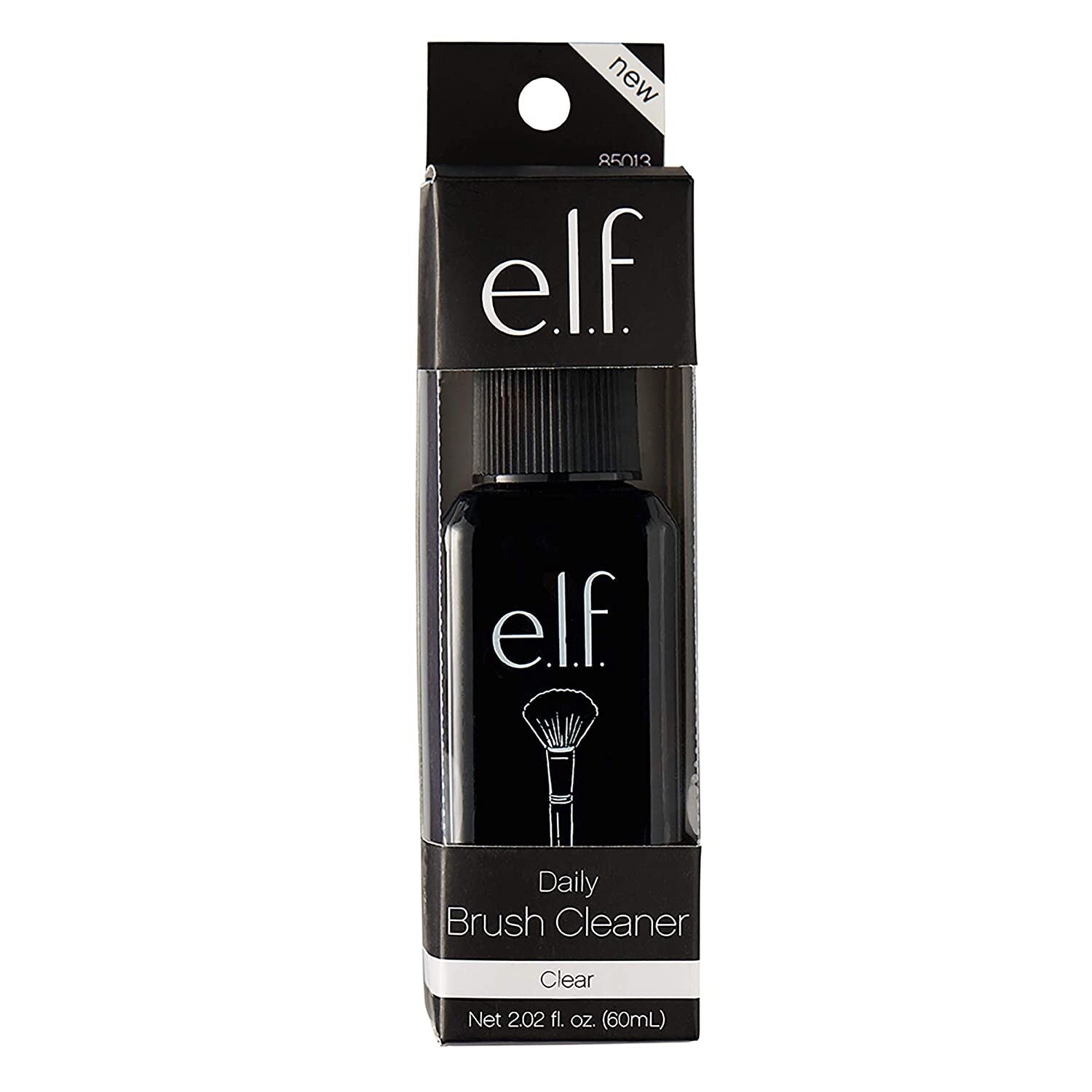 e.l.f. Daily Brush Cleaner, 2.02 Ounce Clear 2.02 Fl Oz NIB