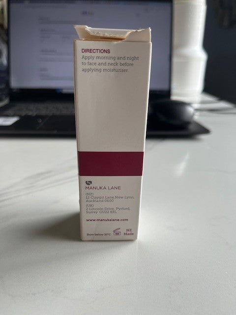 Anti-Aging Manuka Honey Face Serum with Collagen HyaluronicAcid&Manuka 1.01ozNIB