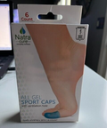 Natra Cure 6 Pack All Gel Sport Caps For Toes W/ Ventilation Hole NEW- NIB