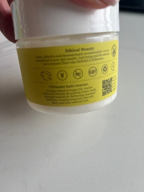 Derma•E Recover & Repair Deep Hair Conditioning Treatment Mask 5 Oz Hair Rescue