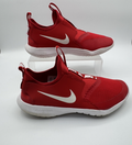 Nike Flex Runner Red/White Kids Slip on Shoes - Gym Shoe Sports Sz 5.5, pre-own