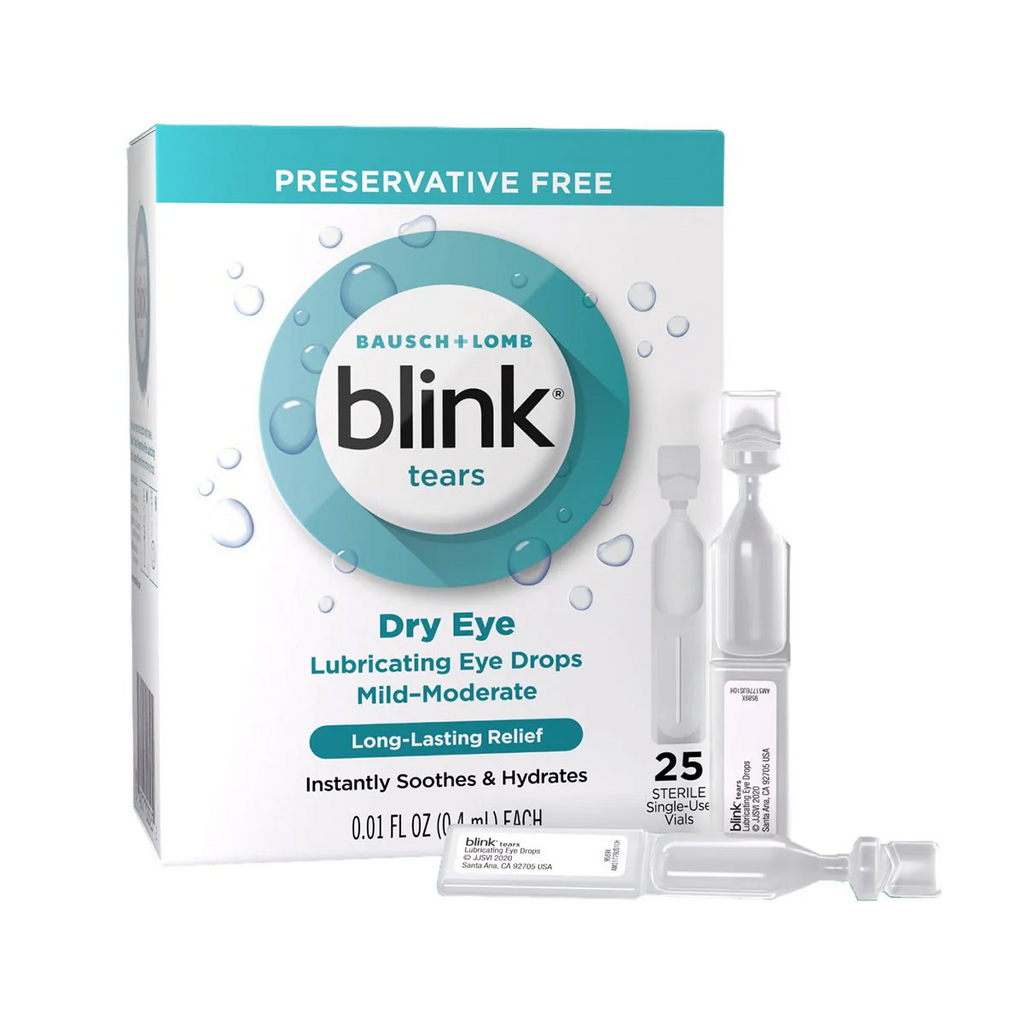 Bausch + Lomb Blink Tears Dry Eye Lubricating Eye Drop Mild-Moderate 25 Vial NIB