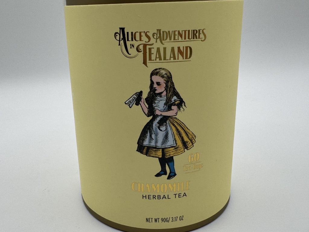 Alice’s Adventures in Tealand Chamomile Herbal Tea 60 Bags NEW Exp 08/28