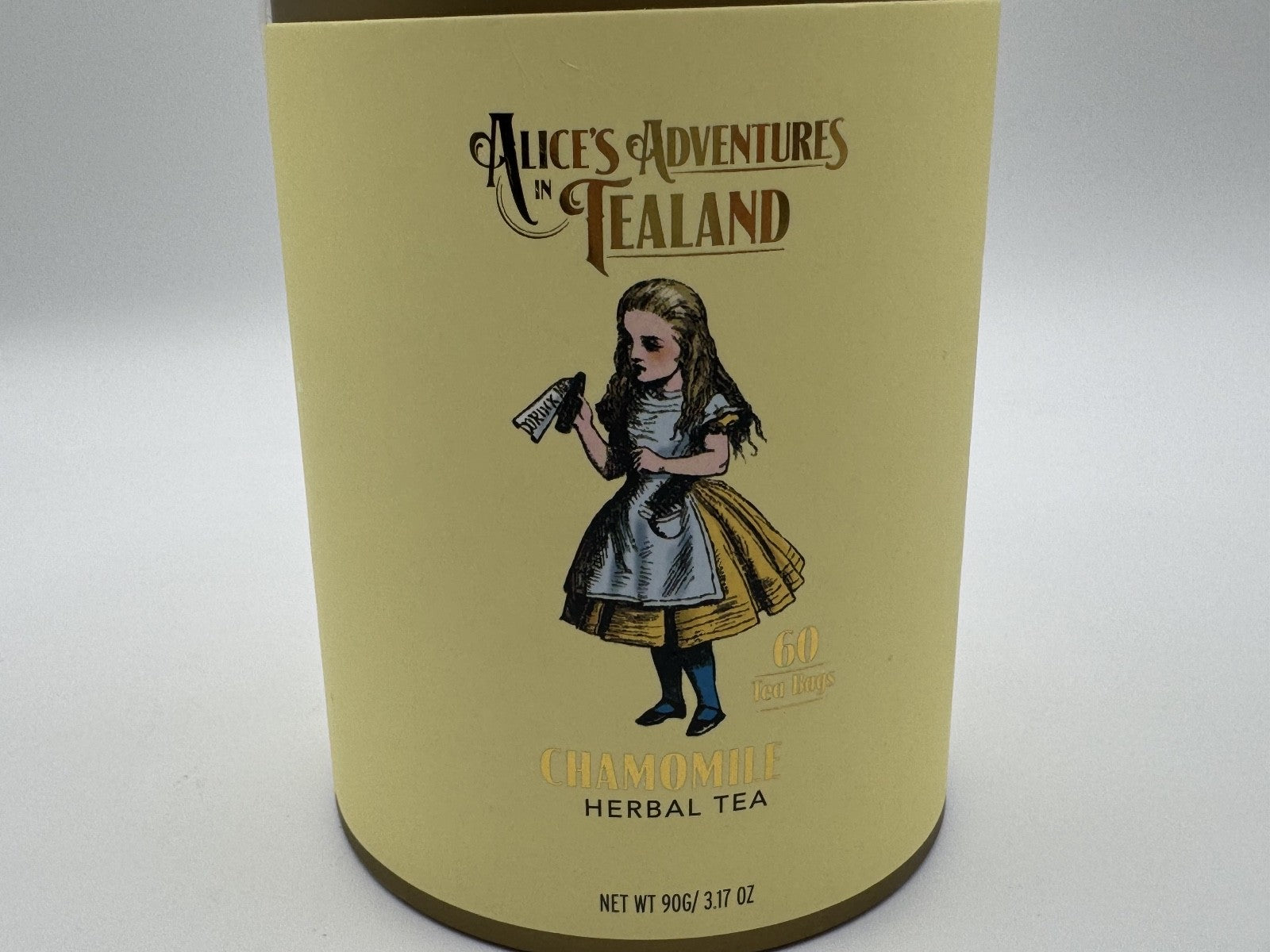 Alice’s Adventures in Tealand Chamomile Herbal Tea 60 Bags NEW Exp 08/28