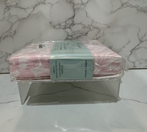 Aden + Anais Essentials Changing Pad / Mat Cover, Pink/White Flowers, New Sealed